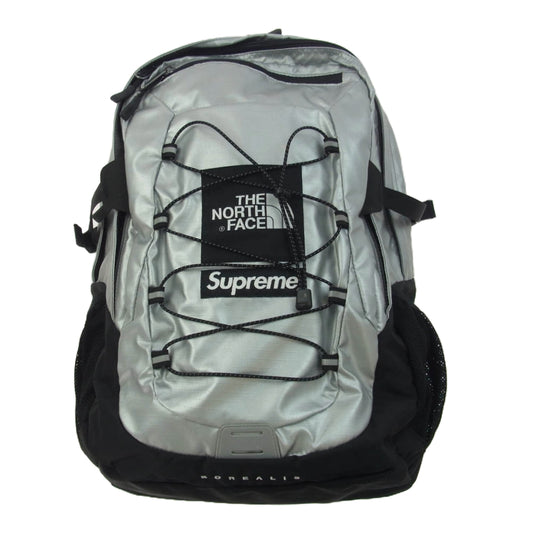 Supreme シュプリーム 18SS × The North Face Metallic Borealis Backpack ザ・ノースフェイス メタリック ボレアリス バッグパック リュック シルバー系【美品】【中古】