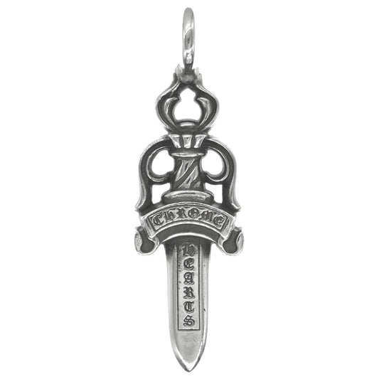 CHROME HEARTS クロムハーツ（原本有） DOUBLE DAGGER ダブルダガー ペンダントトップ シルバー系【中古】