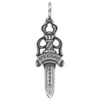 CHROME HEARTS クロムハーツ（原本有） DOUBLE DAGGER ダブルダガー ペンダントトップ シルバー系【中古】