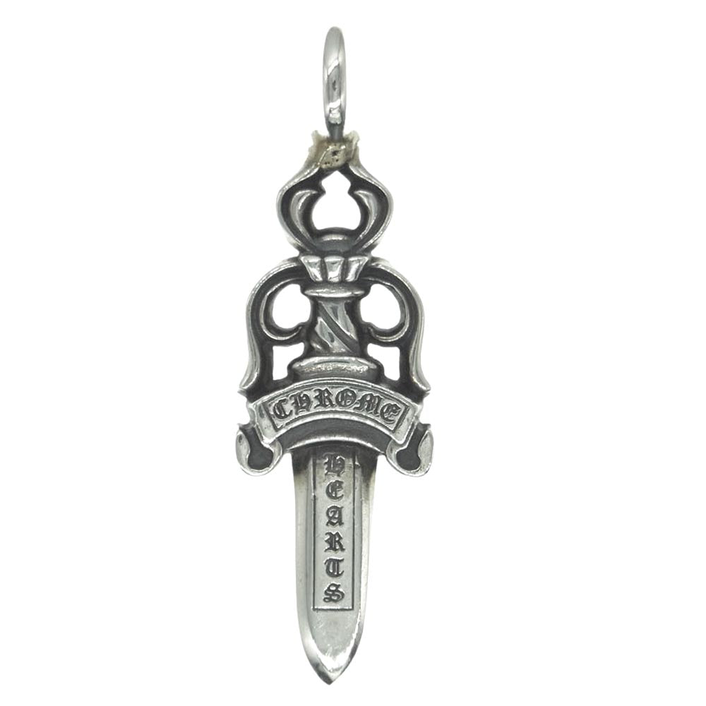 CHROME HEARTS クロムハーツ（原本有） DOUBLE DAGGER ダブルダガー ペンダントトップ シルバー系【中古】