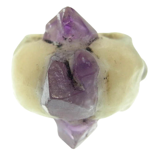 マカブル ガジェット MGR015 バイフェイシャル スカル リング 18号【中古】