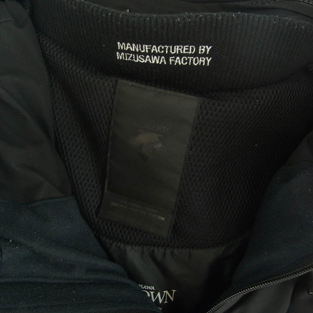 DESCENTE デサント DAMQGK30U ALLTERRAIN オルテライン MIZUSAWA DOWN MOUNTAINEER 水沢ダウン マウンテニア ダウン ジャケット ブラック系 M【中古】