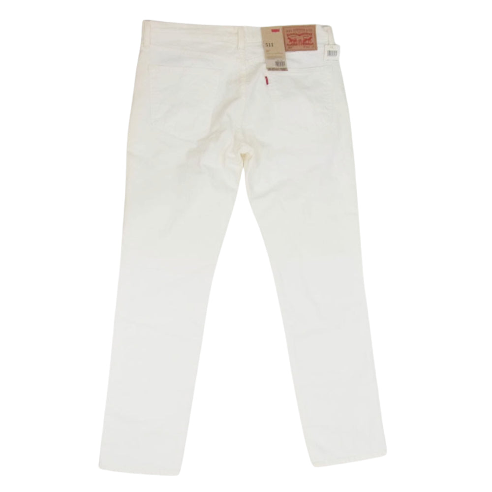 Levi's リーバイス 04511-1169 511 ストレッチ デニム スリム フィット ストレート パンツ ホワイト系 36【中古】