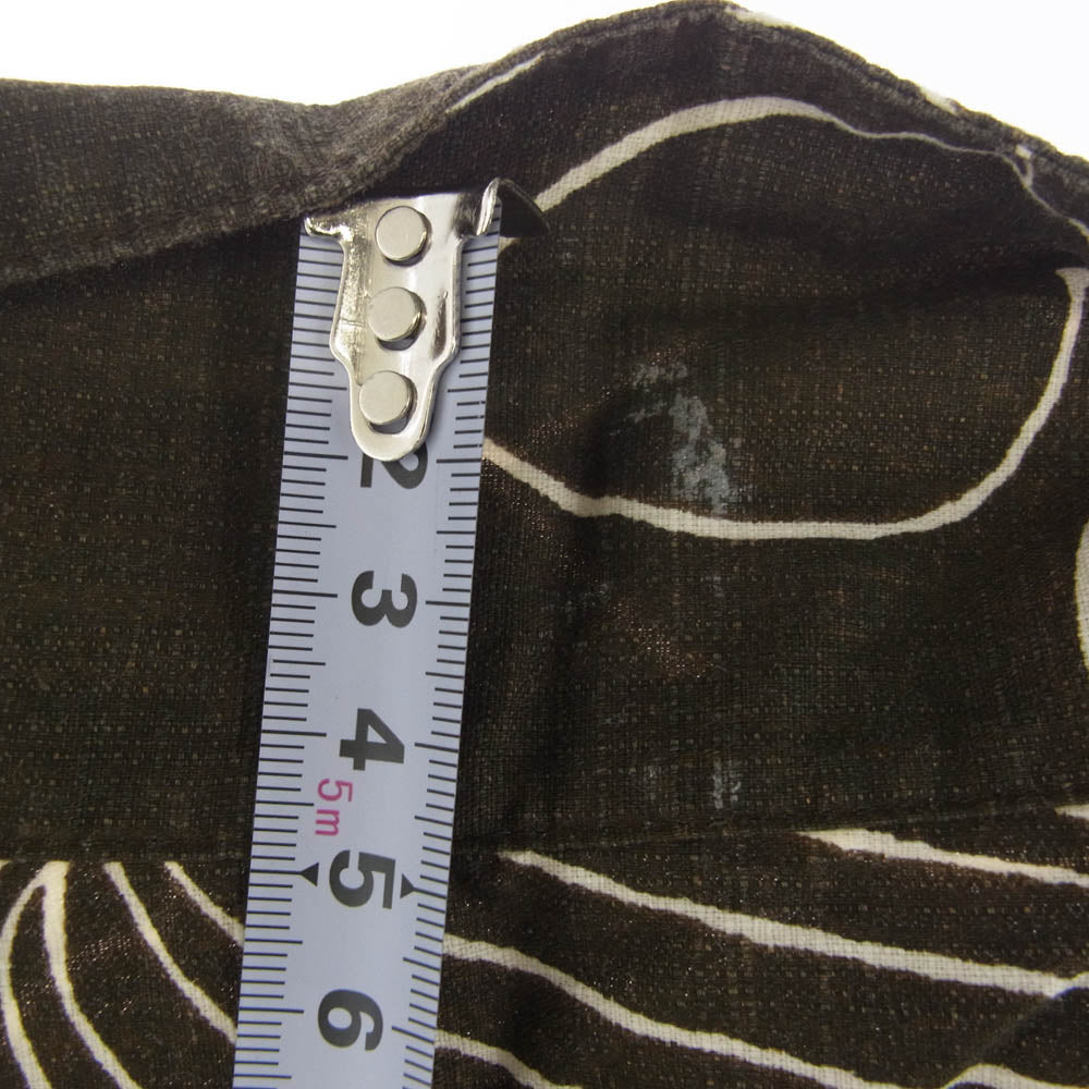 patagonia パタゴニア 52571S0 Pataloha パタロハ 00s 総柄 オーガニックコットン 半袖 アロハシャツ カーキ カーキ系 L【中古】