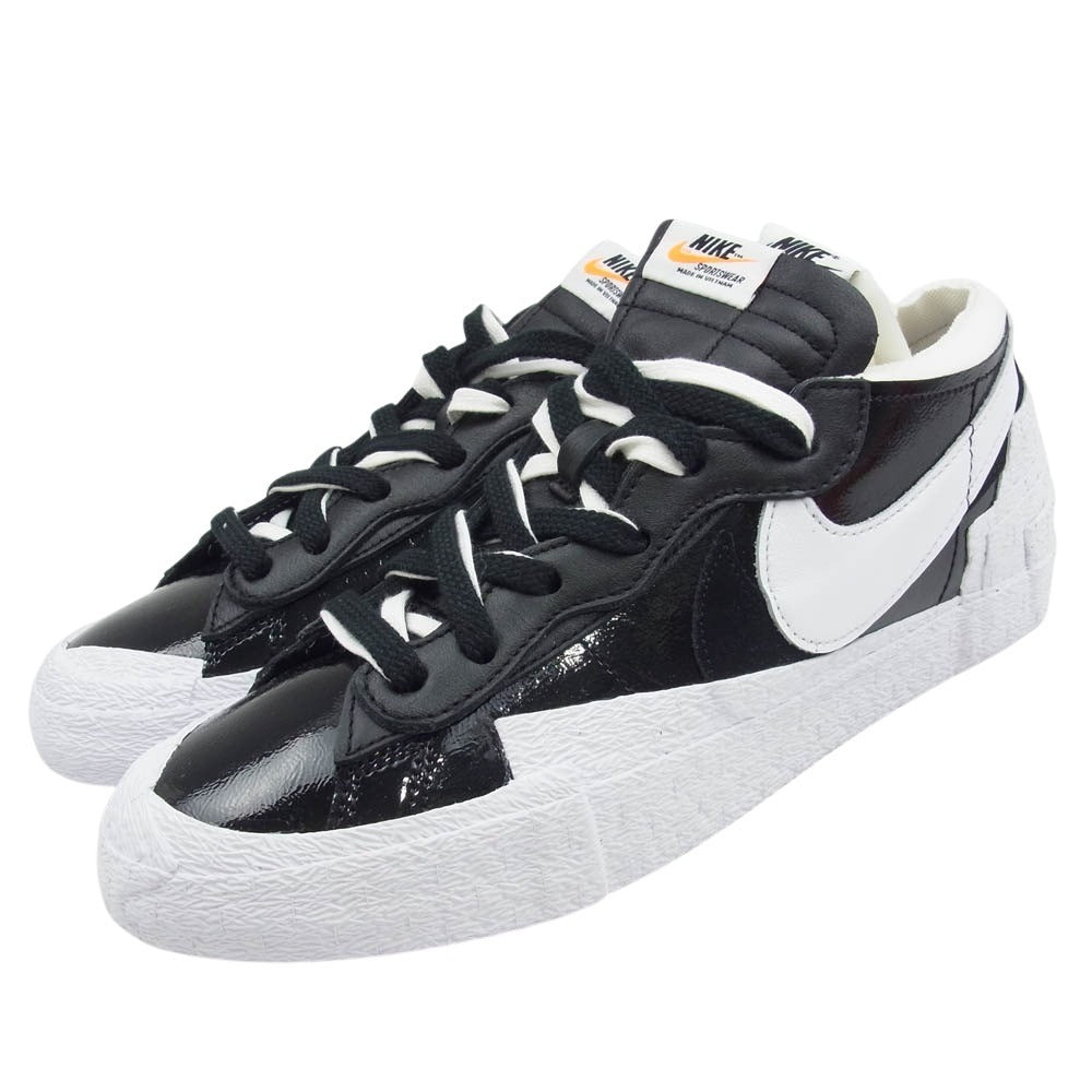 NIKE ナイキ DM6443-001 × sacai Blazer Low Black Patent Leather サカイ ブレーザー ロー ブラック パテント レザー スニーカー ブラック系 28cm【新古品】【未使用】【中古】