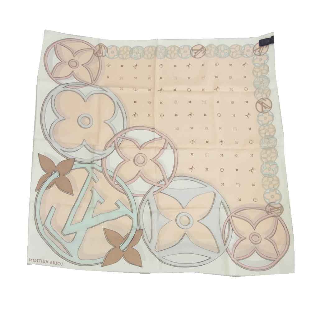 LOUIS VUITTON ルイ・ヴィトン M78407 カレ90 LV デュアリティ シルク スカーフ マルチカラー系【極上美品】【中古】