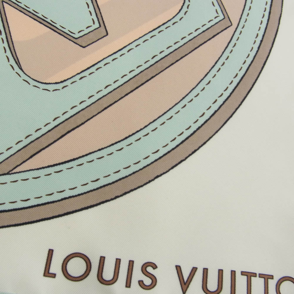LOUIS VUITTON ルイ・ヴィトン M78407 カレ90 LV デュアリティ シルク スカーフ マルチカラー系【極上美品】【中古】