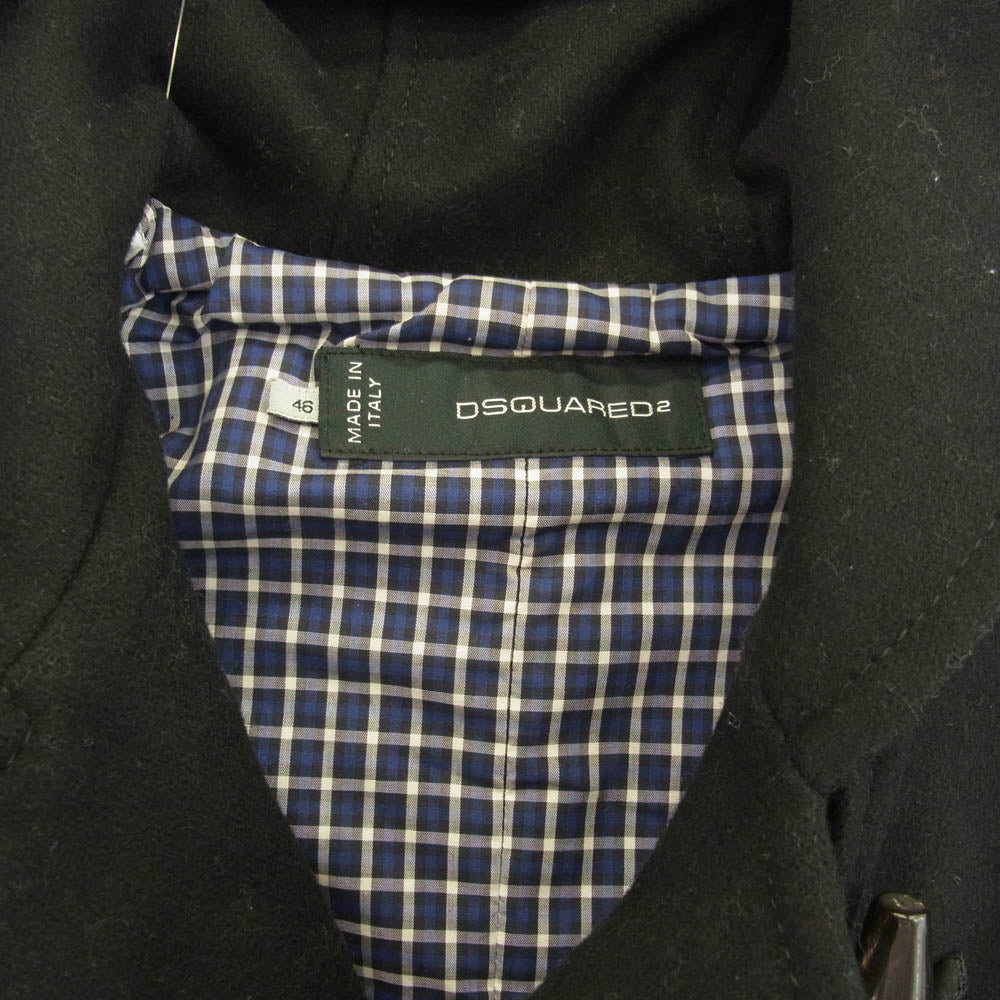 DSQUARED2 ディースクエアード 11AW S74AM0294 S39797 ダッフルコート ブラック系 46【中古】