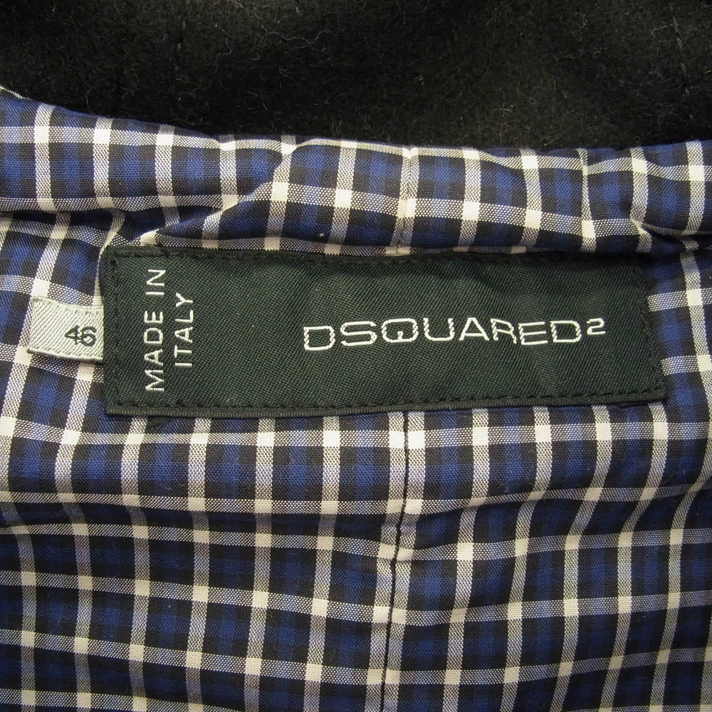 DSQUARED2 ディースクエアード 11AW S74AM0294 S39797 ダッフルコート ブラック系 46【中古】