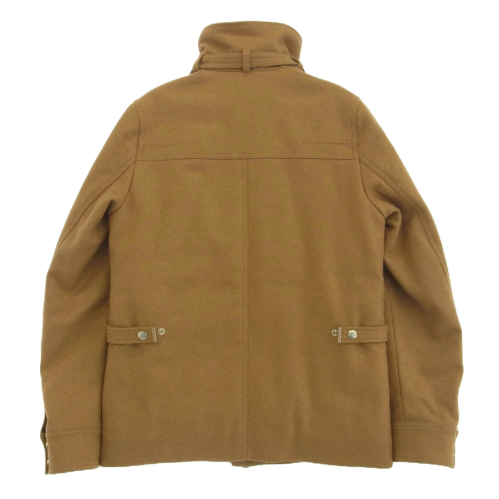DIOR HOMME ディオールオム 09AW 9H3142930315 国内正規品 襟ムートン ハイネック メルトンウール 中綿 フィールドジャケット ブラウン系 44【中古】