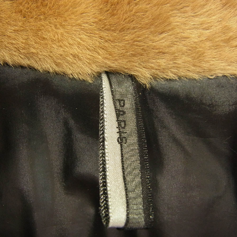 DIOR HOMME ディオールオム 09AW 9H3142930315 国内正規品 襟ムートン ハイネック メルトンウール 中綿 フィールドジャケット ブラウン系 44【中古】