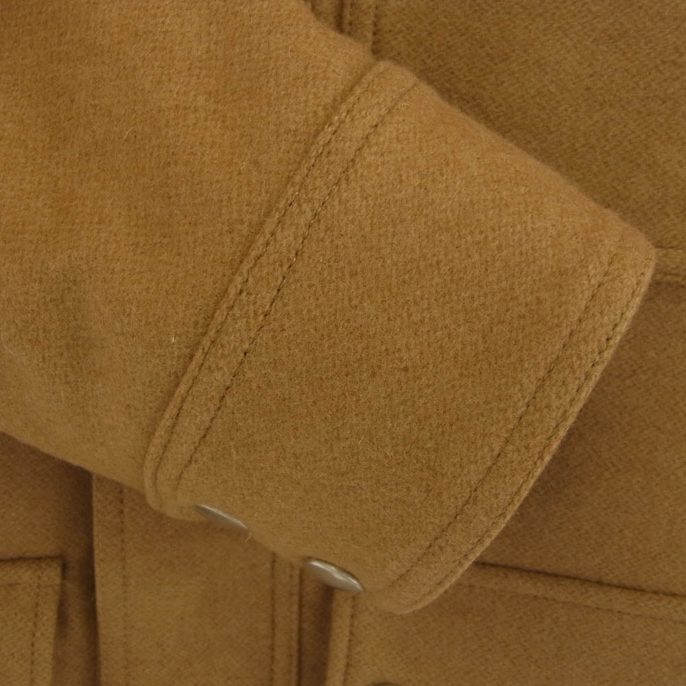 DIOR HOMME ディオールオム 09AW 9H3142930315 国内正規品 襟ムートン ハイネック メルトンウール 中綿 フィールドジャケット ブラウン系 44【中古】