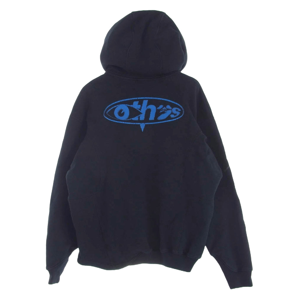 OFF-WHITE オフホワイト 22AW DN1760-010 × NIKE FLC HOODIE フリース プルオーバー パーカー フーディ ブラック系 S【中古】