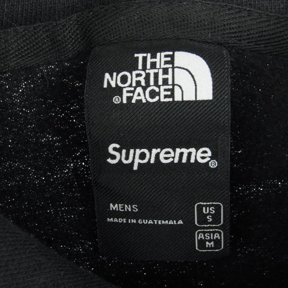 Supreme シュプリーム 21AW NT52100I × THE NORTH FACE Lenticular Mountains Hooded Sweatshirt プルオーバー フーディー パーカー ブラック系 M【中古】