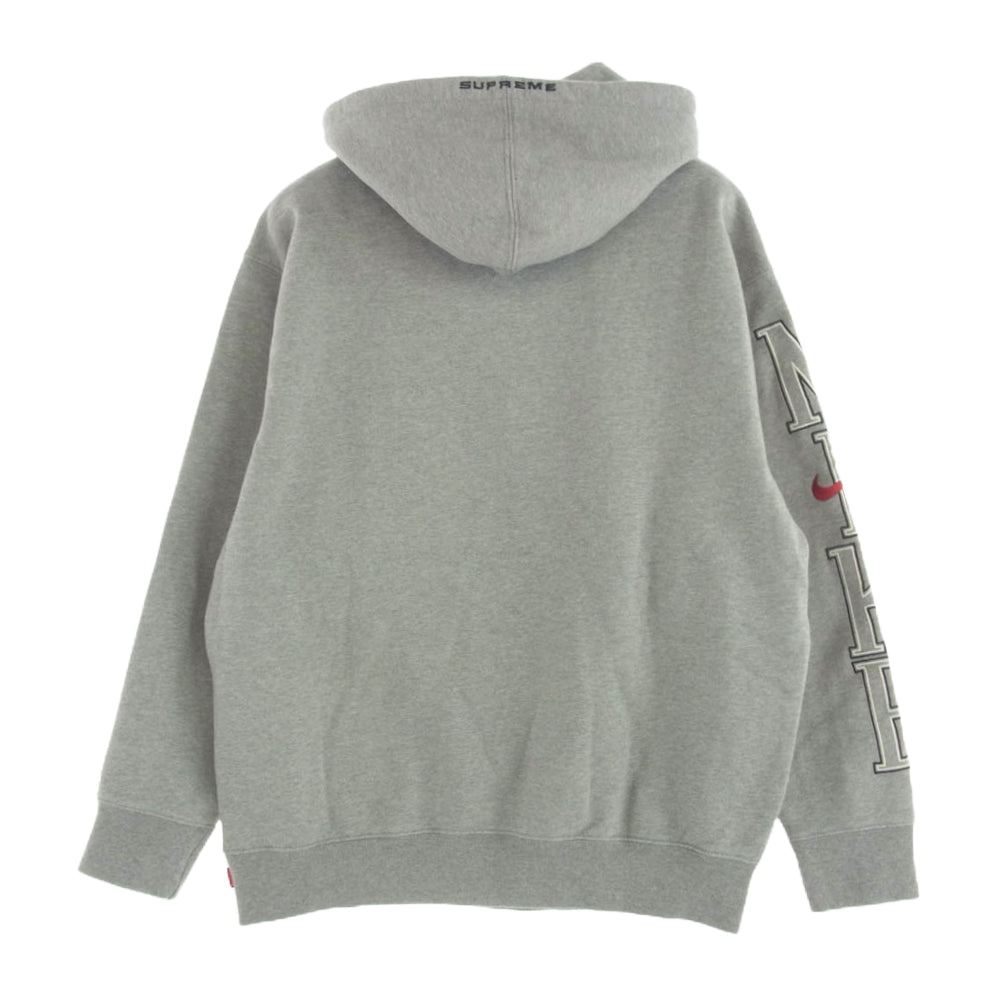 Supreme シュプリーム 24SS × Nike ナイキ Hooded Sweatshirt フーデッド スウェットシャツ パーカー グレー系 S【新古品】【未使用】【中古】