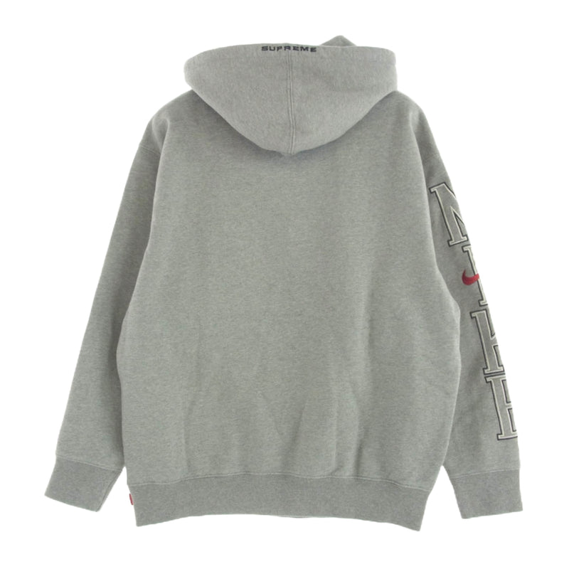 Supreme シュプリーム 24SS × Nike ナイキ Hooded Sweatshirt フーデッド スウェットシャツ パーカー グレー系 S【新古品】【未使用】【中古】