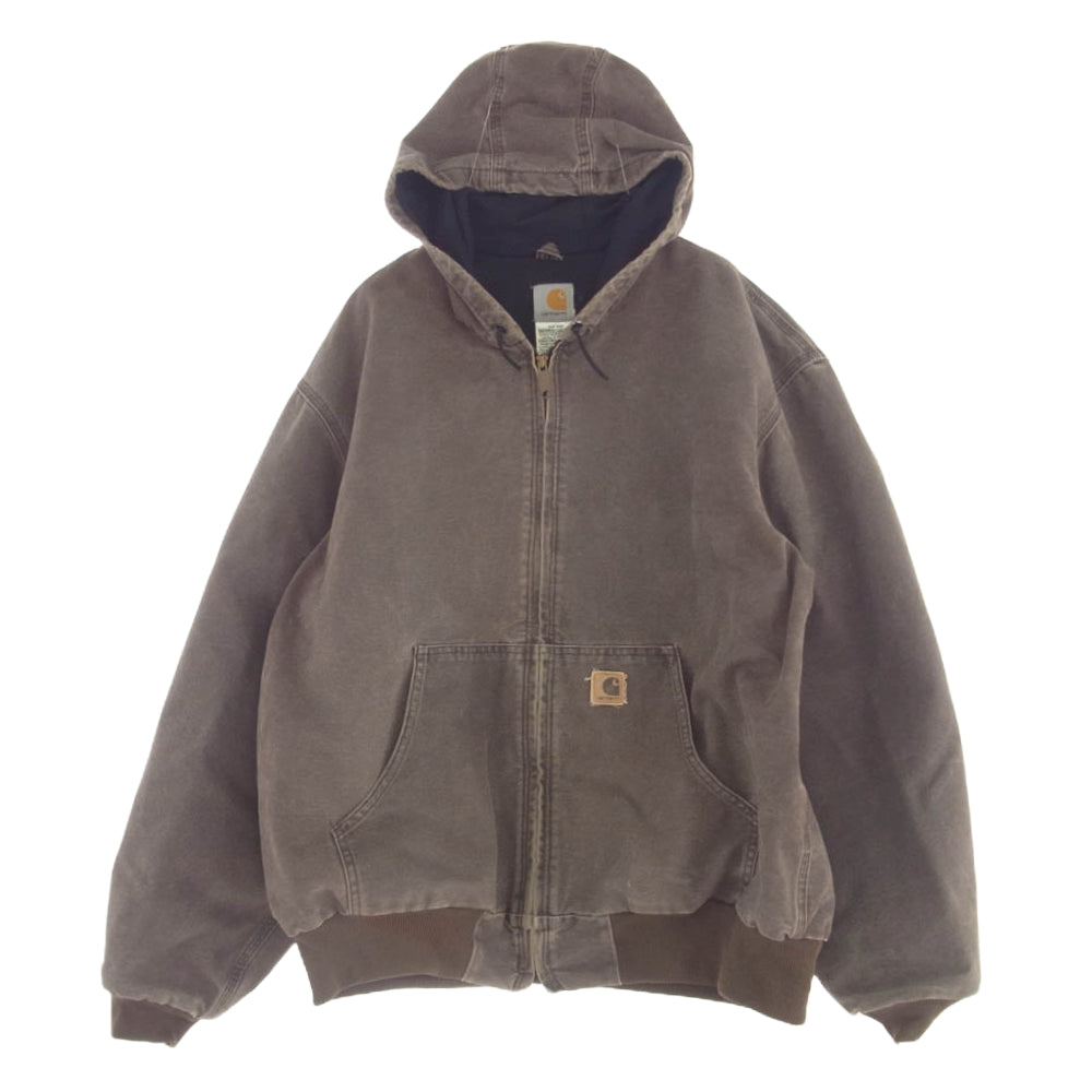 Carhartt カーハート J160 CHT アクティブ ジャケット ダック パーカー ブラウン系 XL【中古】