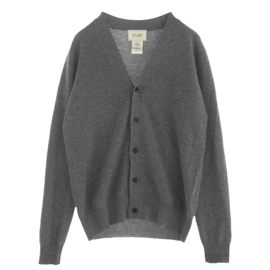 ラッドバイデミリー エルボーパッチ カシミヤ 100％ カーディガン グレー系 XS【中古】