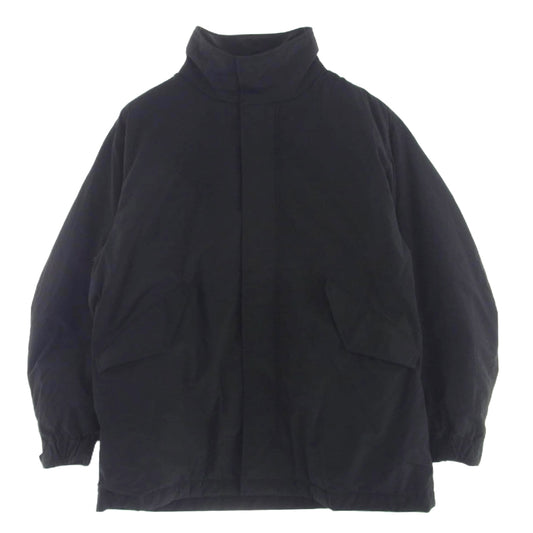 ATON エイトン 7074641 TECHNO COTTON PADDED SHORT MODS COAT ナイロン 中綿 ショート モッズ コート ブラック系 02【中古】
