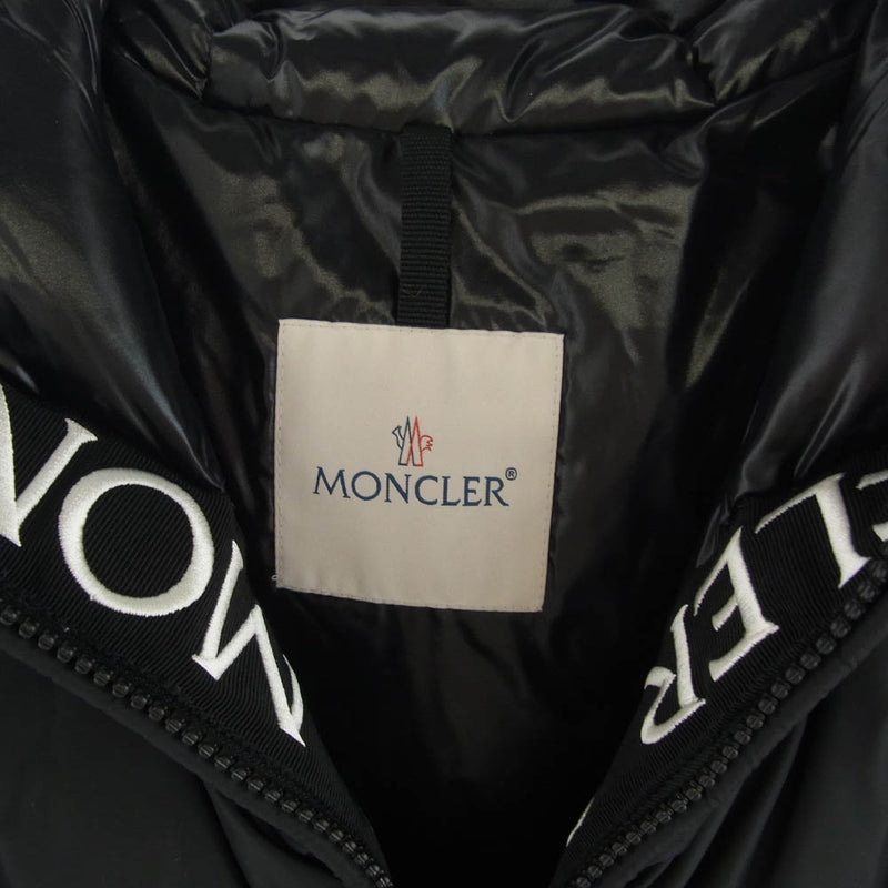 MONCLER モンクレール 20AW F20911B56900 C0300 モンクレールジャパンタグ MONTCLA GIUBBOTTO モンクラー ジップ フーデッド ダウン ジャケット ブラック系 1【中古】