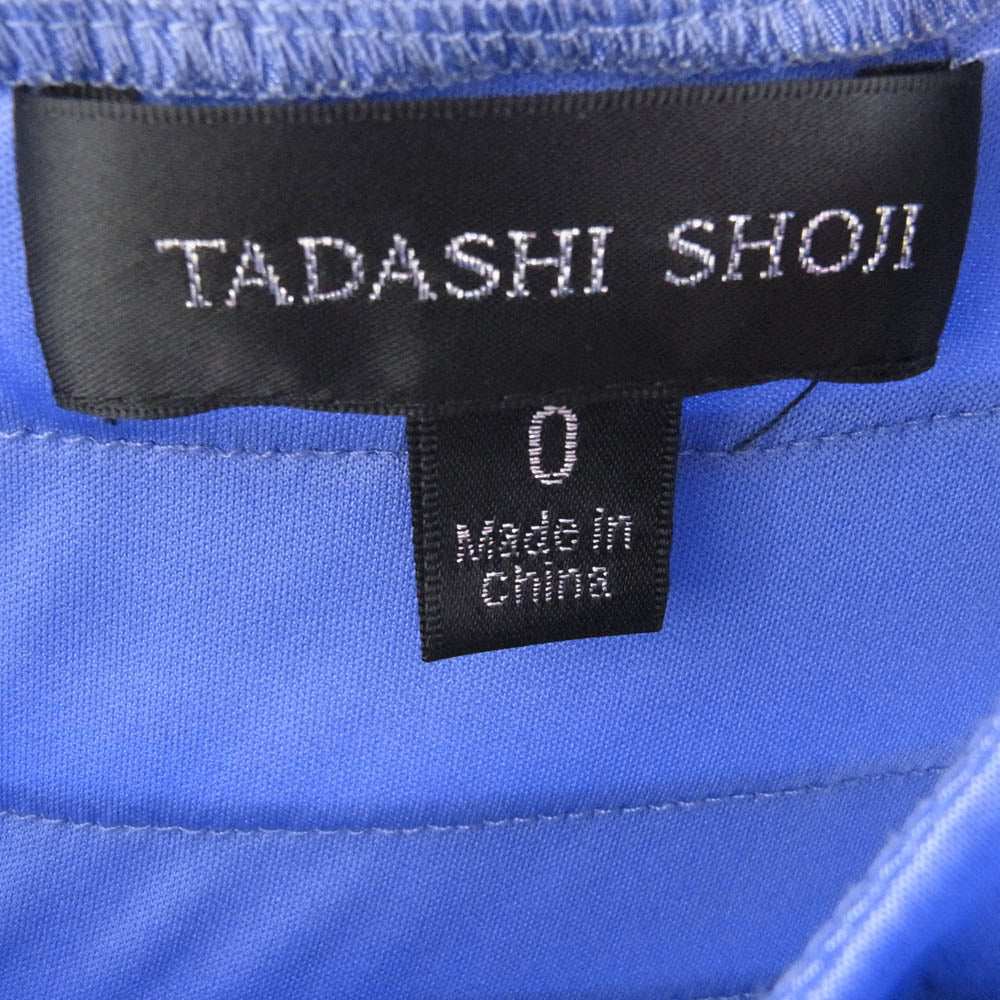 TADASHI SHOJI タダシショージ CY70358L ティアード コサージュ ロングドレス パープル系【中古】