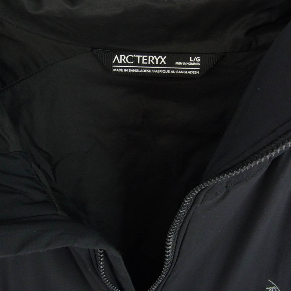 ARC'TERYX アークテリクス 24108 ATOM LT HOODY MENS アトム フーディ ナイロン ジャケット ブラック系 L【中古】