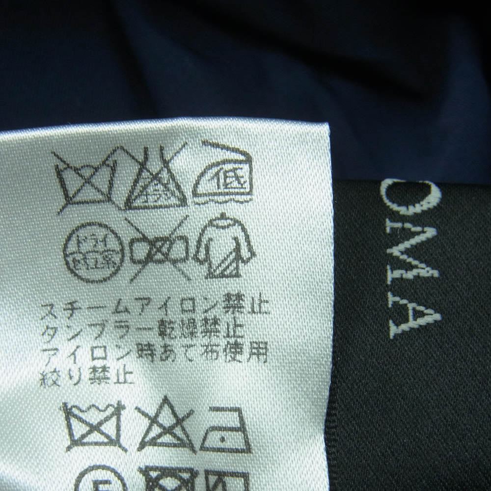 シロマ S-DS-P02B ナイロン切替 ワイド フレア パンツ 日本製 ネイビー系 ブラック系 free【美品】【中古】