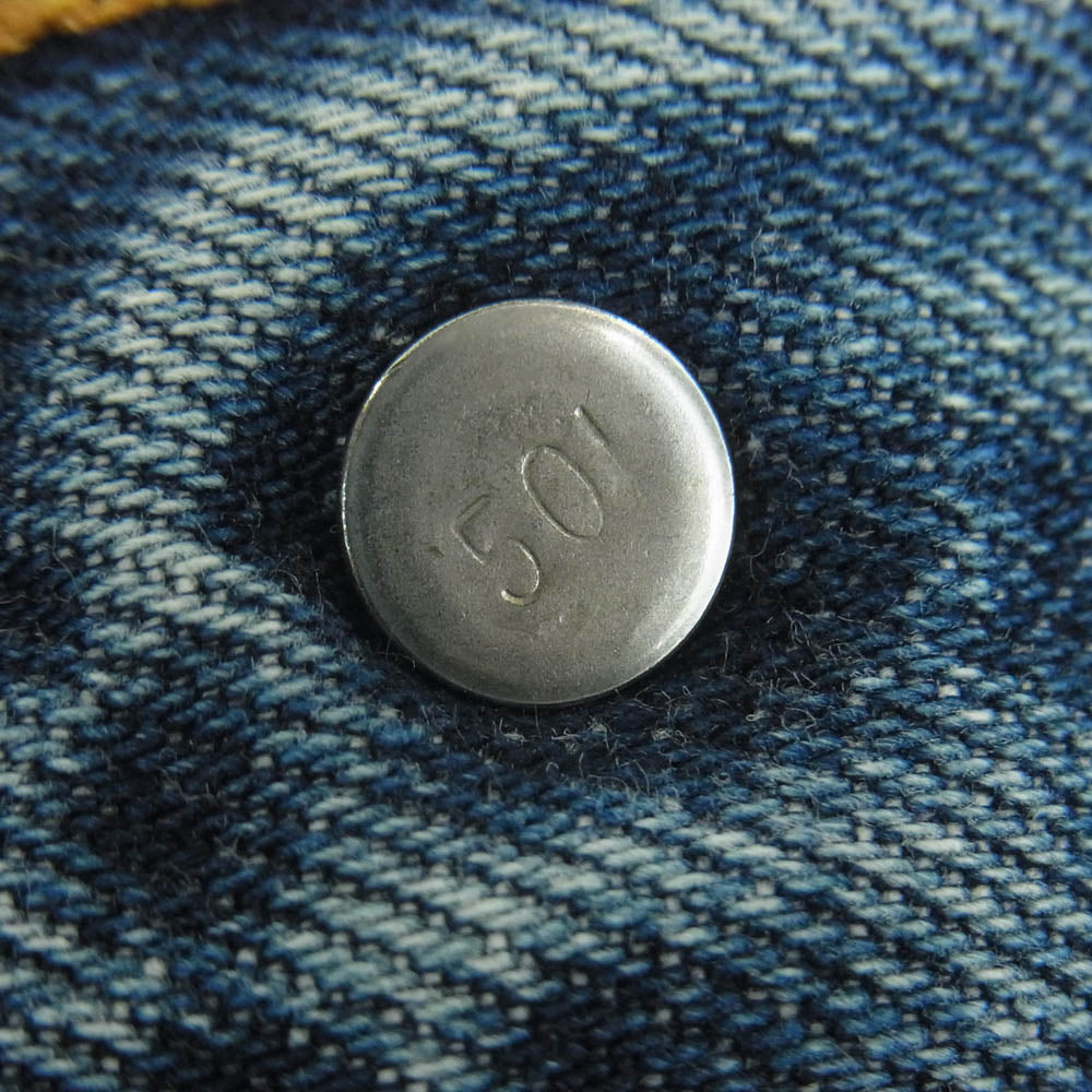 Levi's リーバイス 97年 USA製 501XX ストレート デニム パンツ ボタンフライ ボタン裏刻印501 インディゴブルー系 W30 L36【中古】