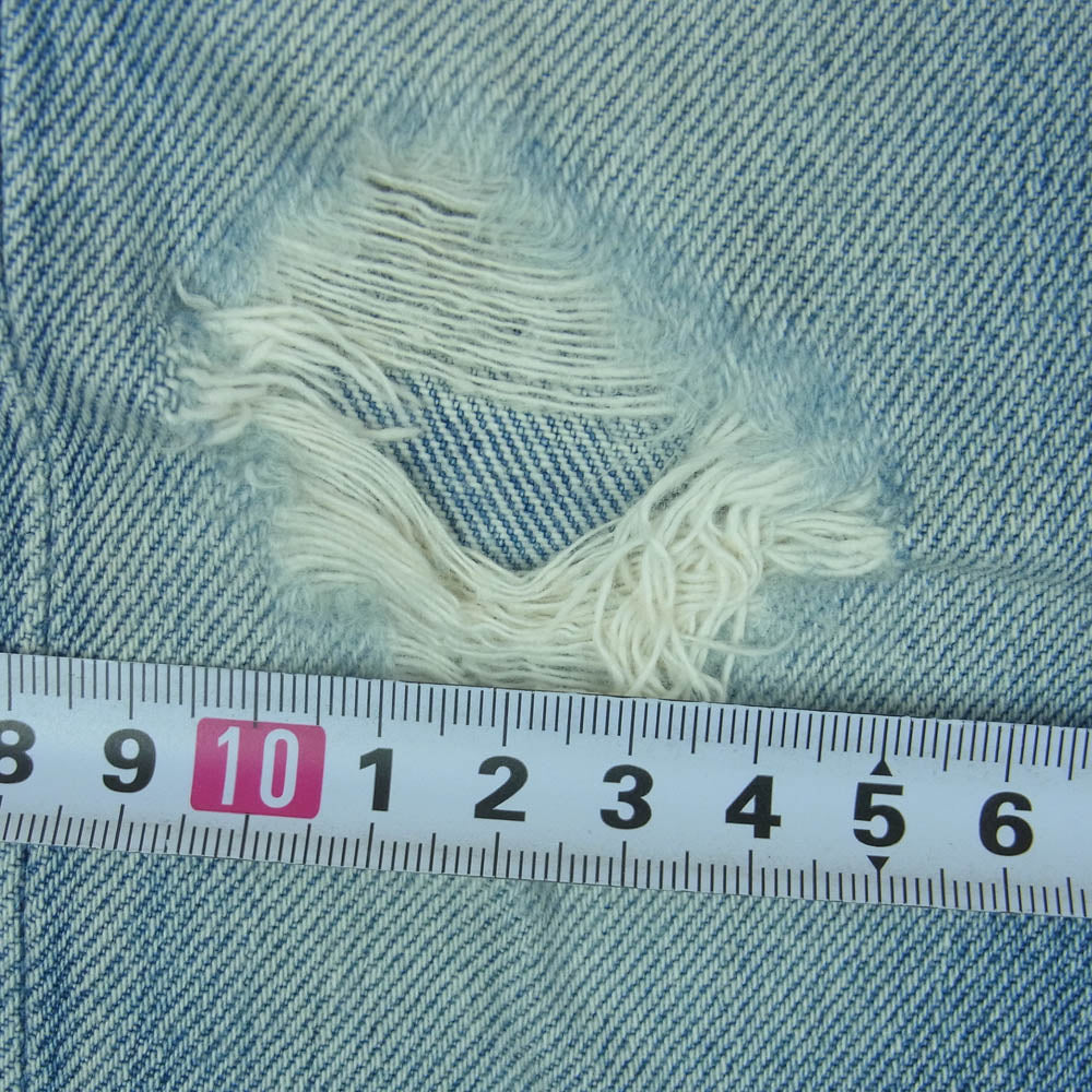 Levi's リーバイス 90s USA製 501 ストレート デニム パンツ ボタンフライ ボタン裏刻印552 インディゴブルー系 W30 L36【中古】