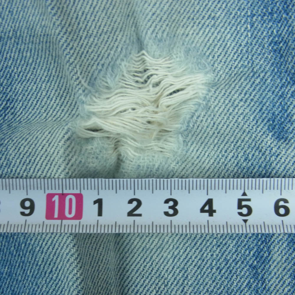 Levi's リーバイス 90s USA製 501 ストレート デニム パンツ ボタンフライ ボタン裏刻印552 インディゴブルー系 W30 L36【中古】