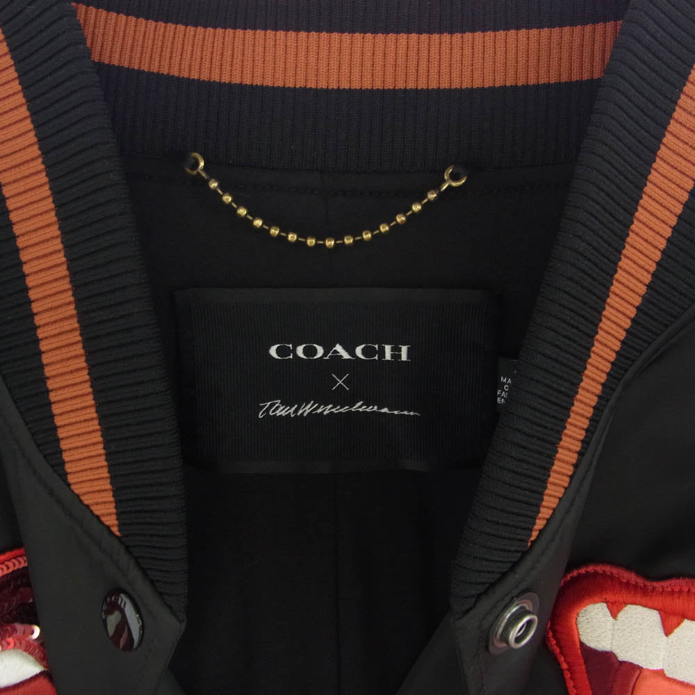 COACH コーチ × Tom Wesselmann トムウェッセルマン ブルゾン スナップボタン ブラック系 S【中古】