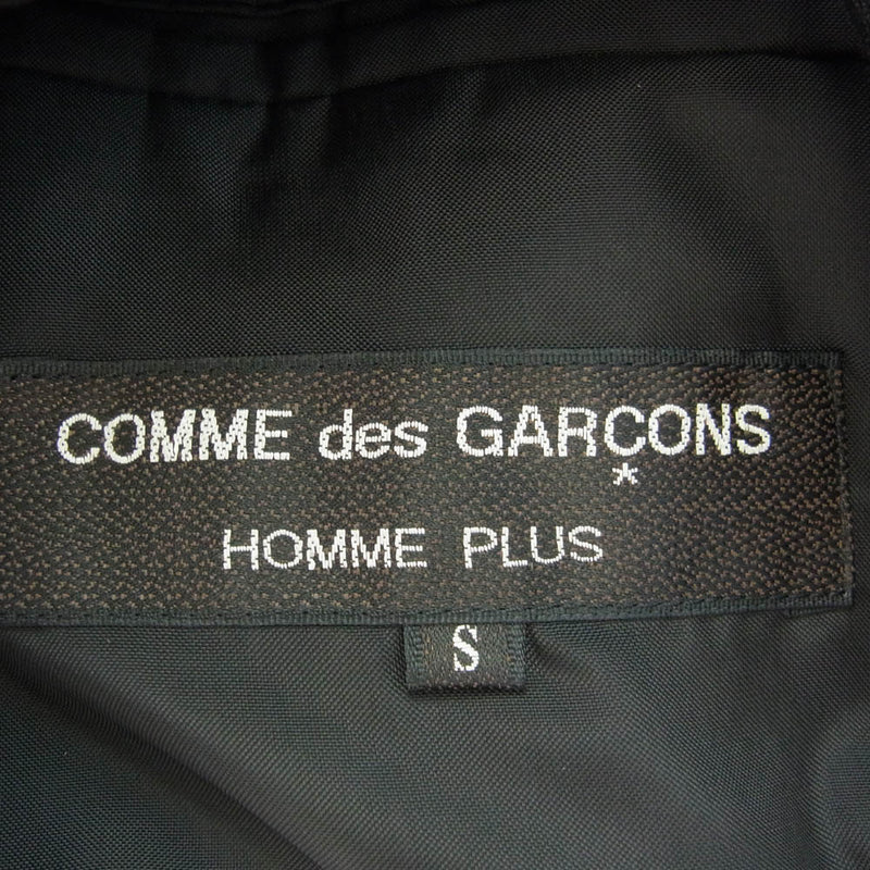 COMME des GARCONS HOMME PLUS コムデギャルソンオムプリュス AD1995 PJ-04001S スリープ期 ネクタイドッキング ダブル ブレスト テーラード ジャケット ブラック系 S【美品】【中古】