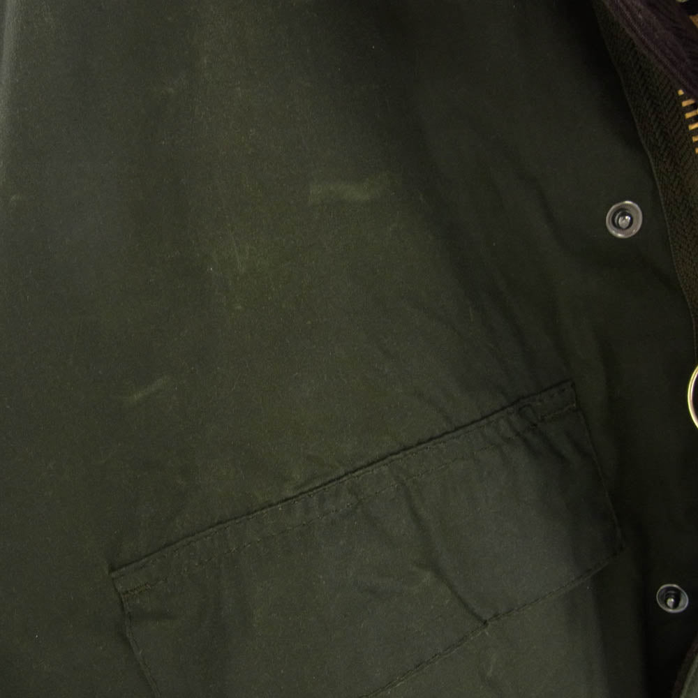 Barbour バブアー 20AW 2002351 × KAPTAIN SUNSHINE キャプテンサンシャイン Stand Collar Traveller Coat スタンドカラー トラベラー コート オイルド カーキ系 36【中古】