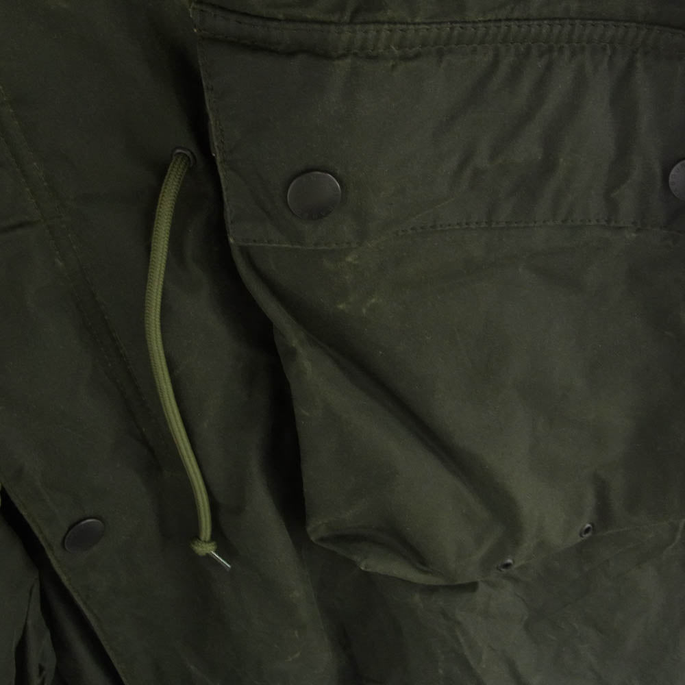 Barbour バブアー 20AW 2002351 × KAPTAIN SUNSHINE キャプテンサンシャイン Stand Collar Traveller Coat スタンドカラー トラベラー コート オイルド カーキ系 36【中古】