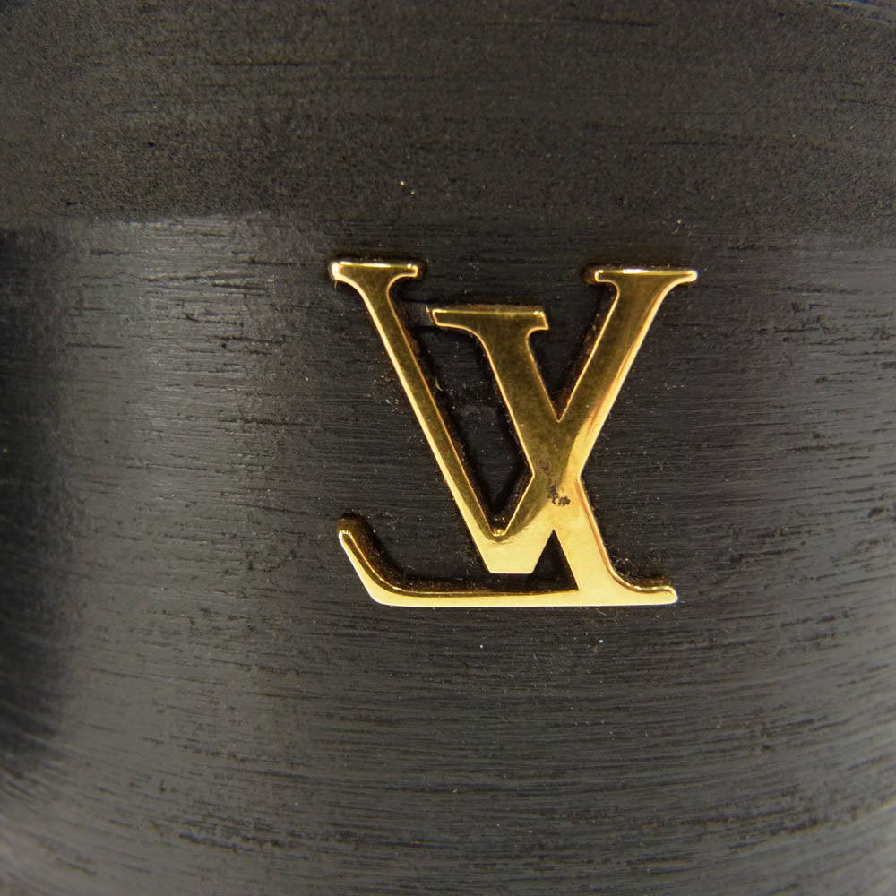 LOUIS VUITTON ルイ・ヴィトン 1A8949 LV ボブールライン モノグラム カーフ ブーツ サイドゴア ヒール ブーツ ブラック系 34.5【中古】