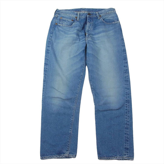 WAREHOUSE ウエアハウス Lot 1105 BEAMS PLUS 別注 2ND-HAND セコハン デニム パンツ ジーンズ インディゴブルー系 34【中古】