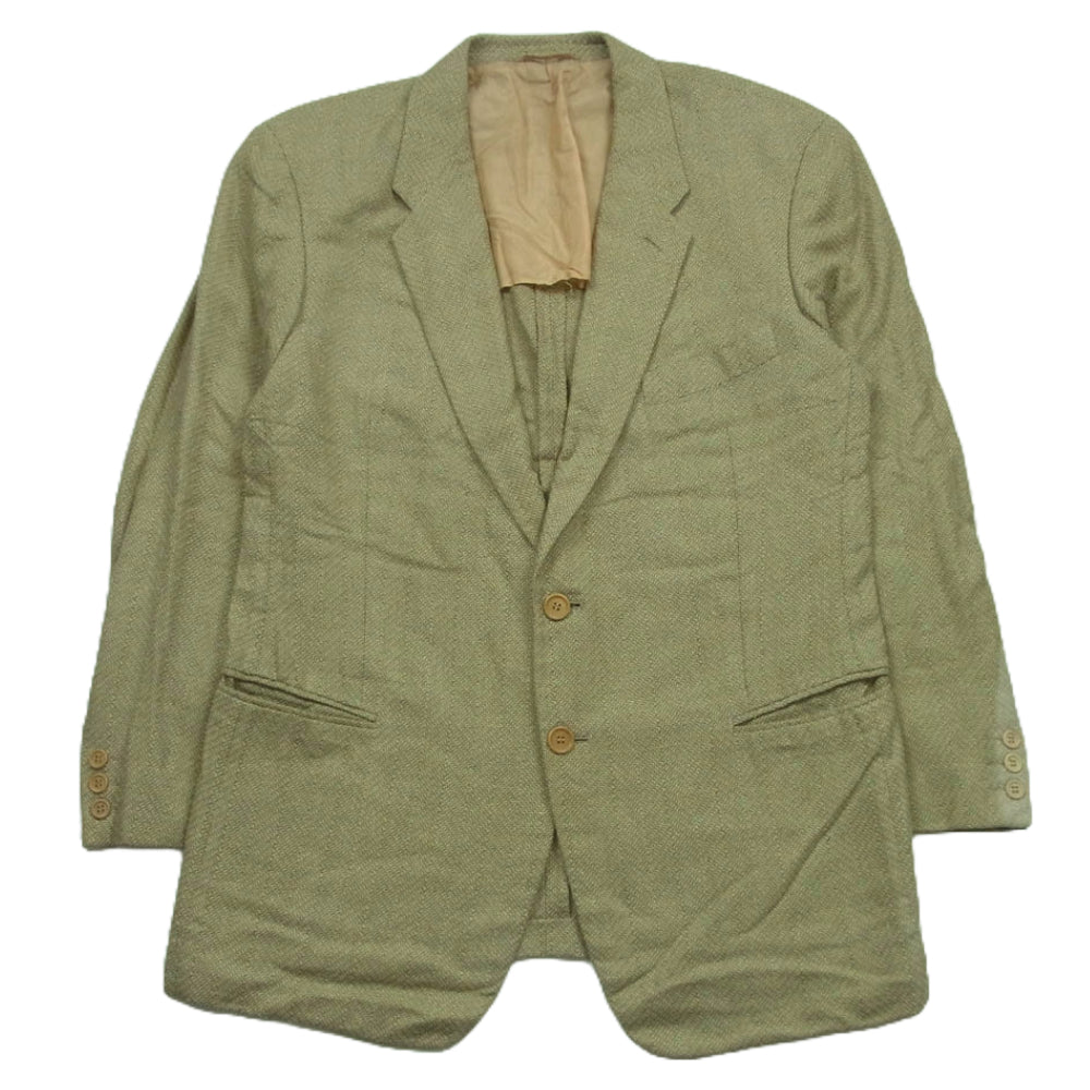 GIORGIO ARMANI ジョルジオアルマーニ 719805 イタリア製 スーツ 2B テーラード ジャケット ベージュ系 52【中古】
