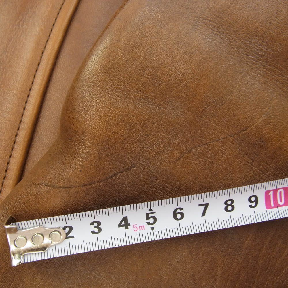 TENDERLOIN テンダーロイン T-HIDE ホースハイド レザージャケット ブラウン系 S【中古】