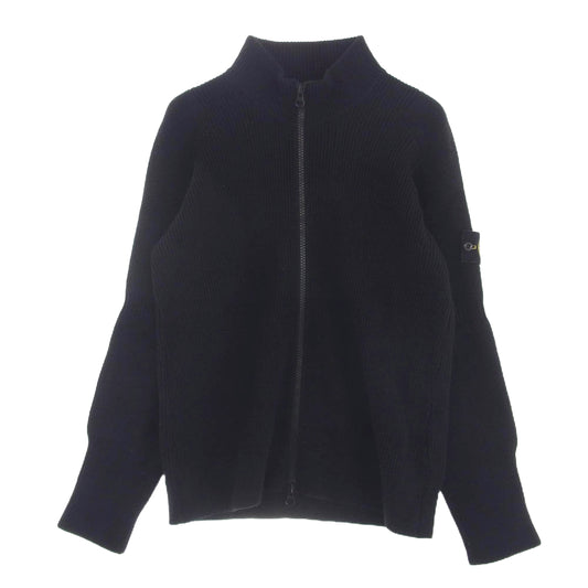 STONE ISLAND ストーンアイランド 21AW 7515553A7 国内正規品 Compass Badge Knitted Jacket ドライバーズ ニット ジップ ブルゾン ジャケット ブラック系 S【中古】