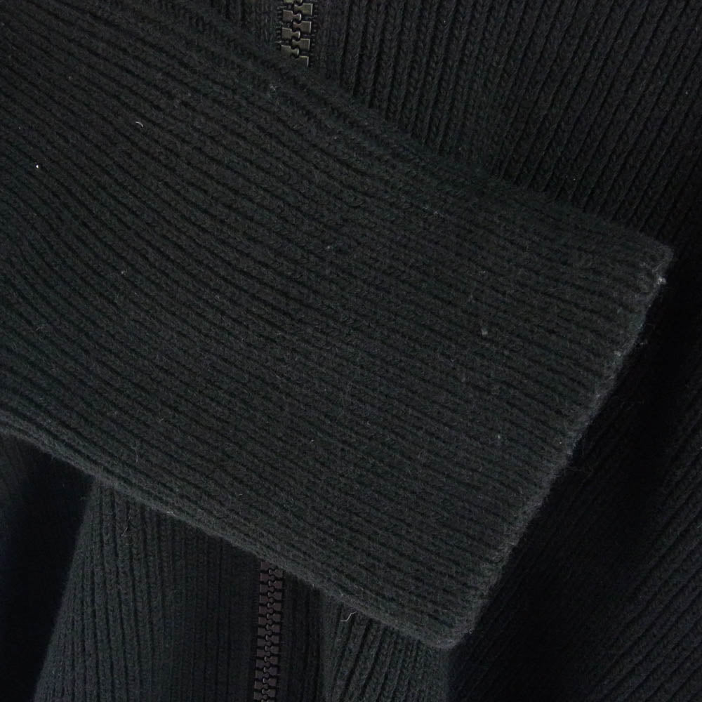 STONE ISLAND ストーンアイランド 21AW 7515553A7 国内正規品 Compass Badge Knitted Jacket ドライバーズ ニット ジップ ブルゾン ジャケット ブラック系 S【中古】