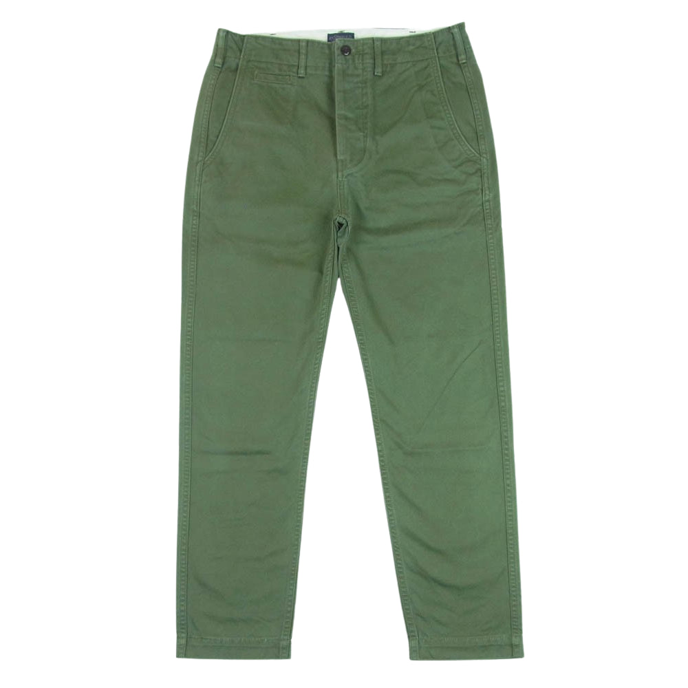 Levi's リーバイス コットン ストレート チノパンツ トラウザー パンツ バングラデシュ製 グリーン系 W29 L32【中古】