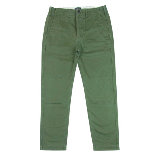 Levi's リーバイス コットン ストレート チノパンツ トラウザー パンツ バングラデシュ製 グリーン系 W29 L32【中古】