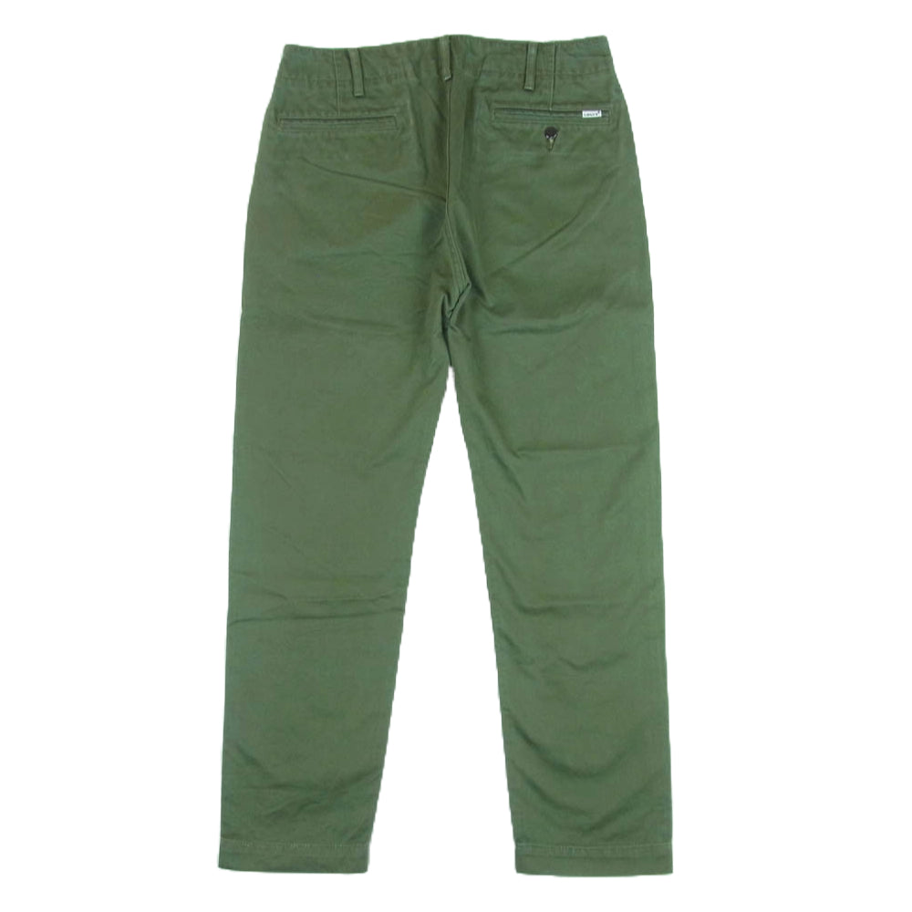 Levi's リーバイス コットン ストレート チノパンツ トラウザー パンツ バングラデシュ製 グリーン系 W29 L32【中古】