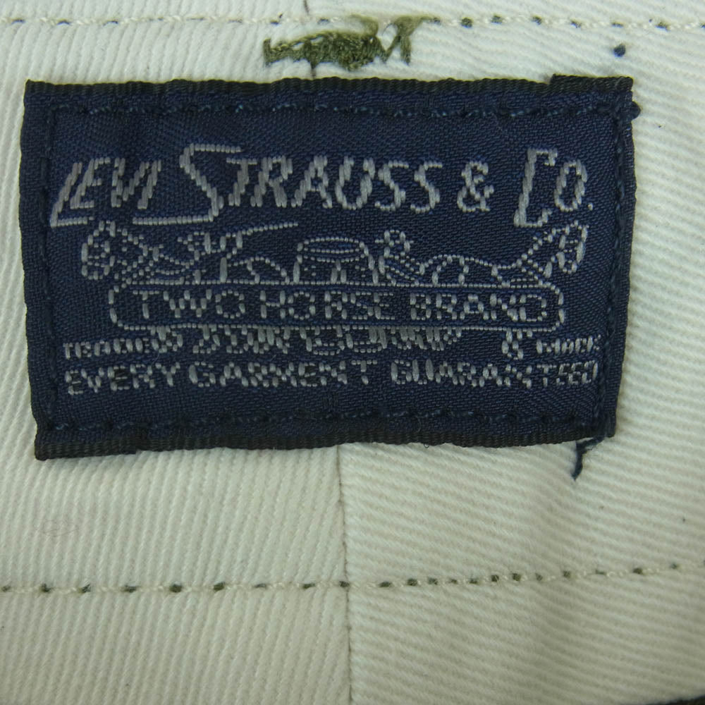 Levi's リーバイス コットン ストレート チノパンツ トラウザー パンツ バングラデシュ製 グリーン系 W29 L32【中古】