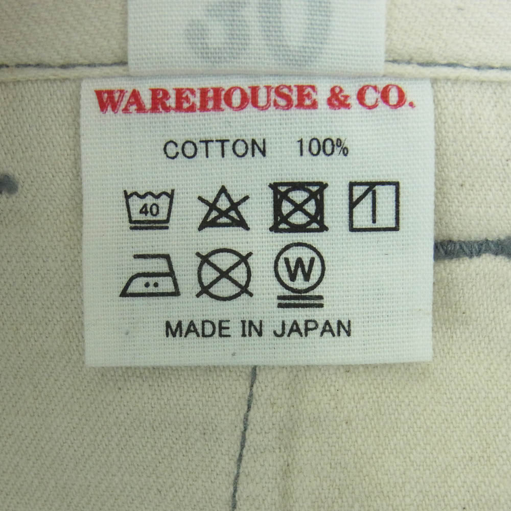 WAREHOUSE ウエアハウス ダックディガー コットン ストレート チノ トラウザー パンツ 日本製 グレー系 青みのあるグレー系 30【中古】