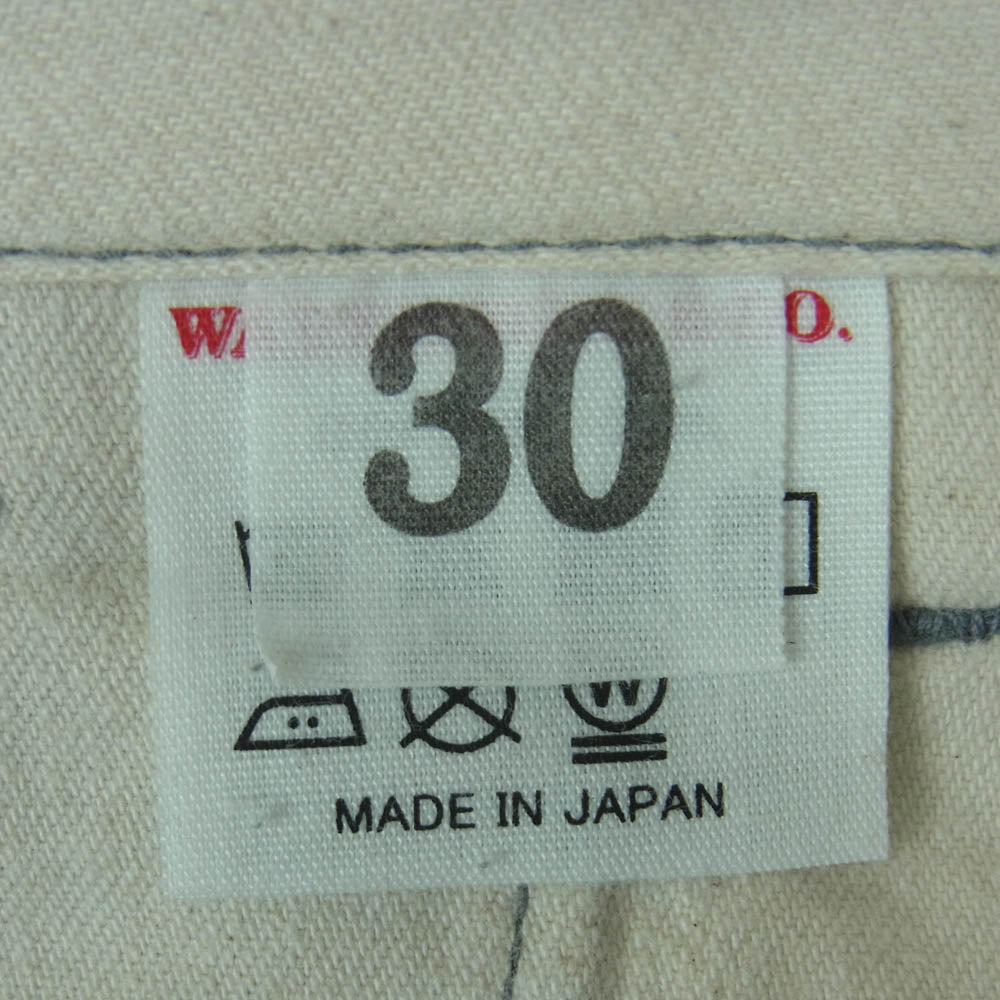 WAREHOUSE ウエアハウス ダックディガー コットン ストレート チノ トラウザー パンツ 日本製 グレー系 青みのあるグレー系 30【中古】