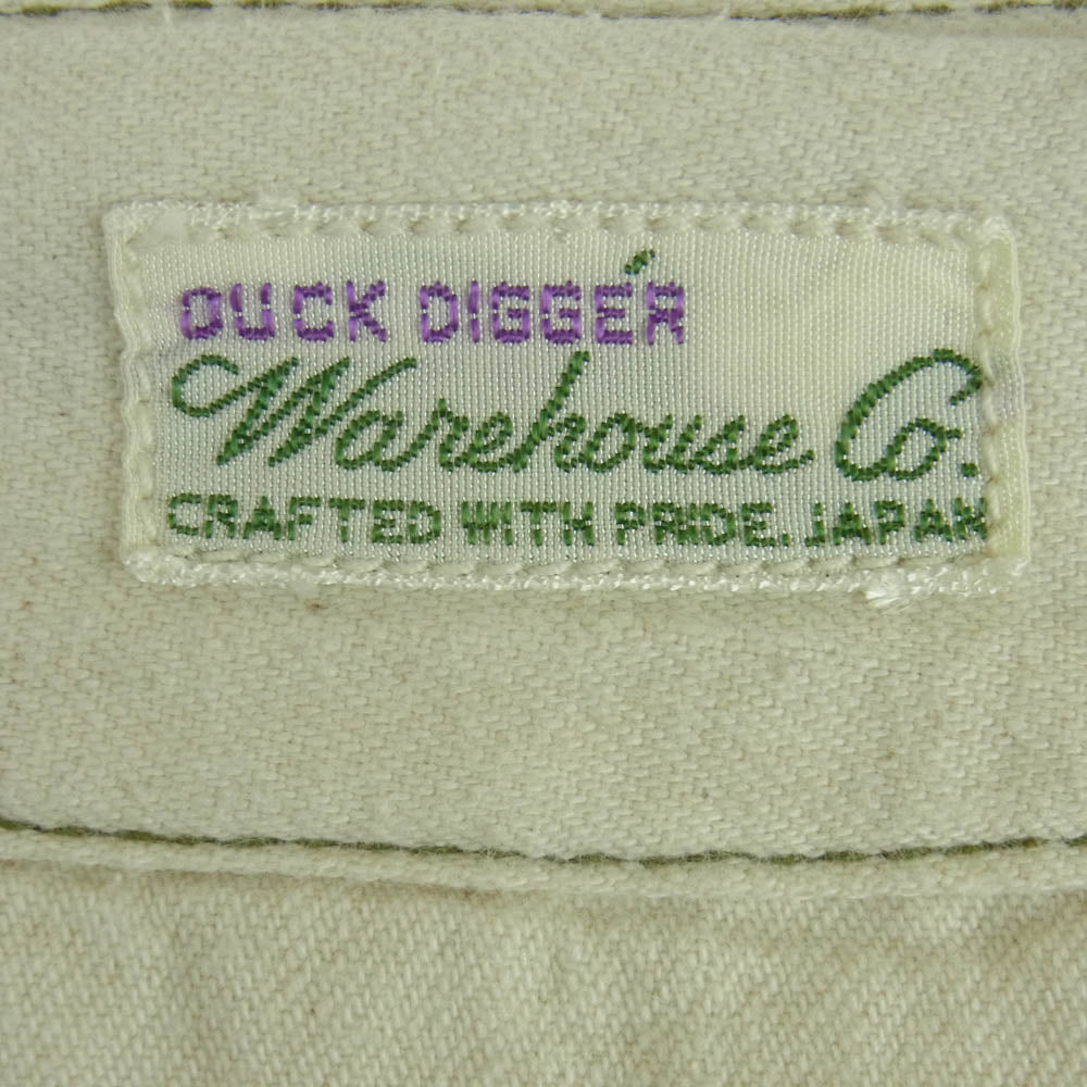 WAREHOUSE ウエアハウス ダックディガー コットン ストレート チノ トラウザー パンツ カーキ系 29【中古】