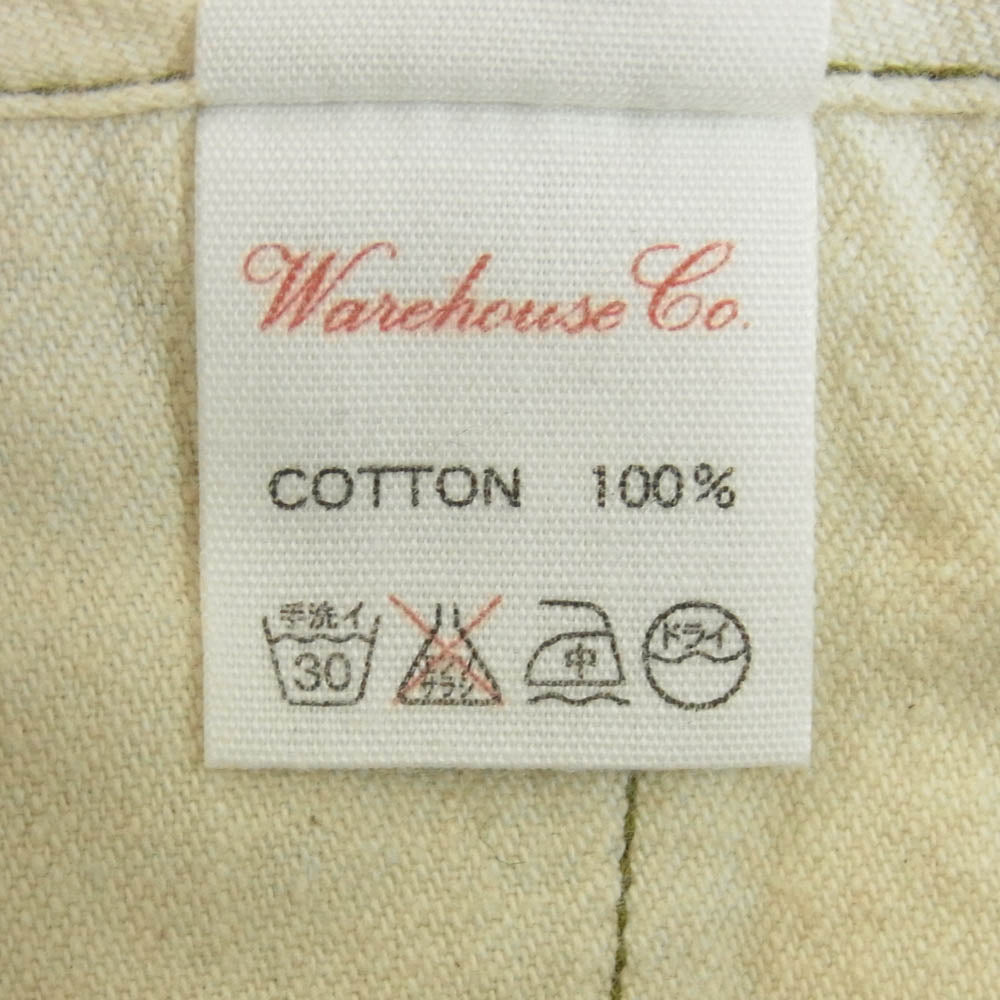 WAREHOUSE ウエアハウス ダックディガー コットン ストレート チノ トラウザー パンツ カーキ系 29【中古】