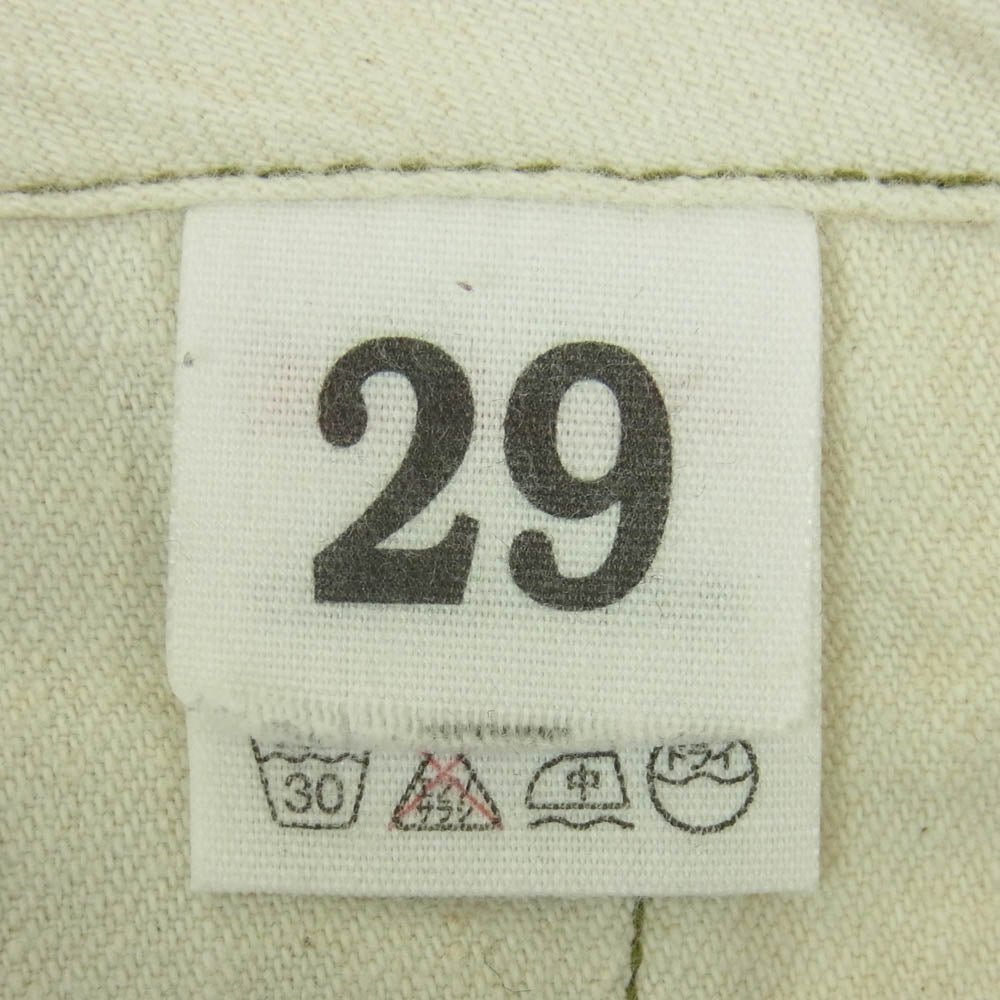 WAREHOUSE ウエアハウス ダックディガー コットン ストレート チノ トラウザー パンツ カーキ系 29【中古】