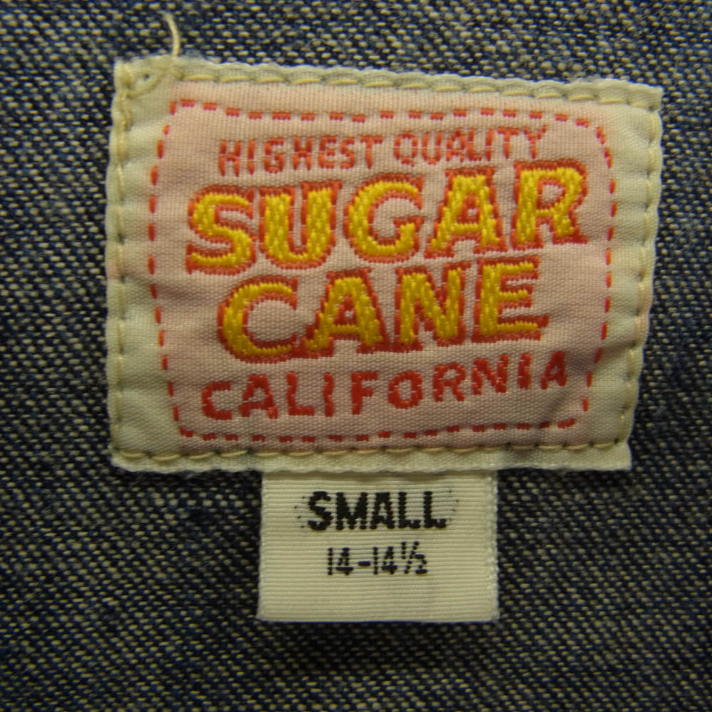 SUGAR CANE シュガーケーン デニム ウエスタン シャツ 長袖 インディゴブルー系 S【中古】